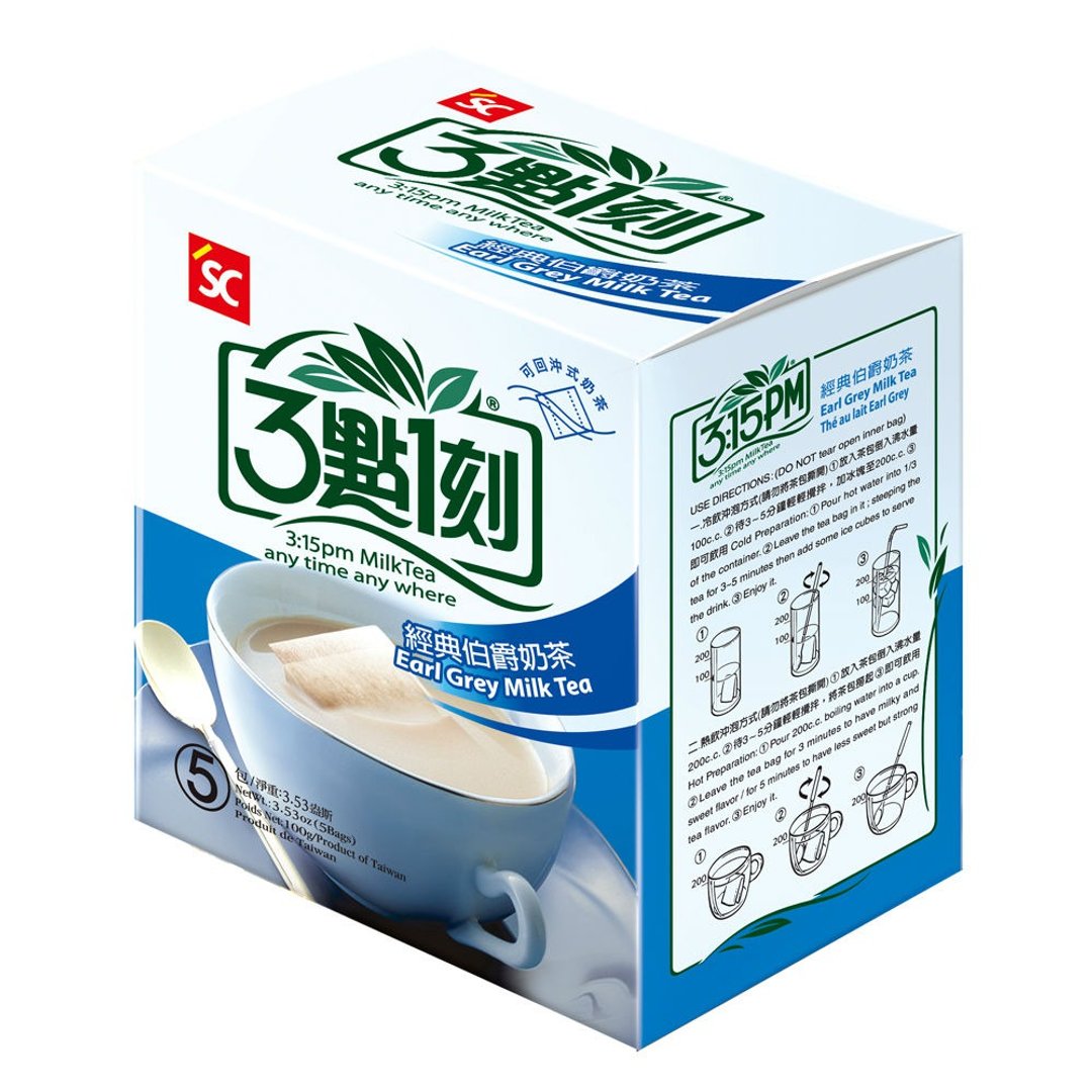 【3点1刻】经典伯爵奶茶 5入/盒 - 奶类/豆浆 - 其他材质 蓝色