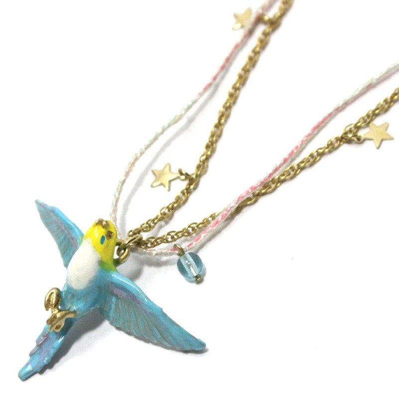 Shattered sky Shattered Sky / necklace NE352 - 项链 - 其他金属 蓝色