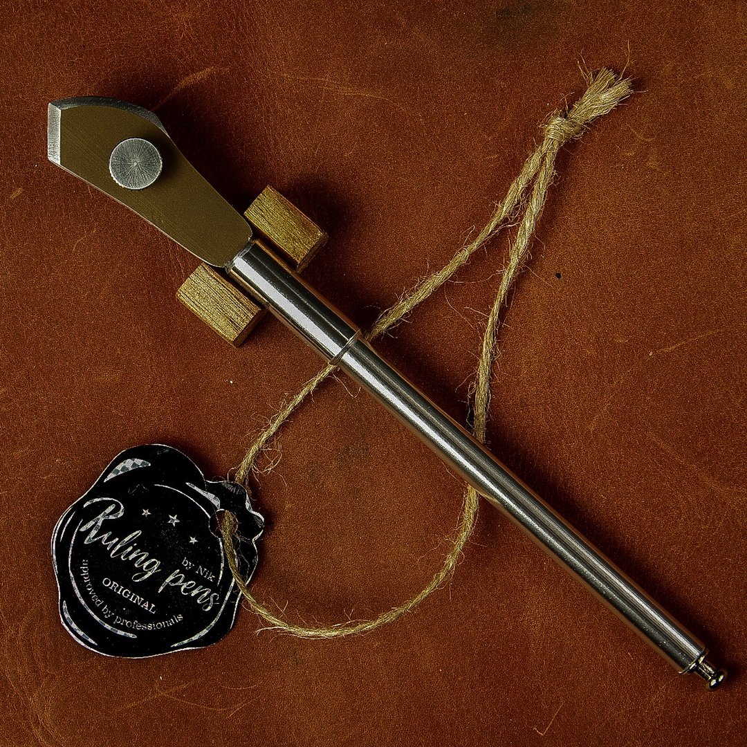 Hand made ruling pen for expressive  calligraphy/Hard series/Big size - 蘸水笔 - 其他金属 金色