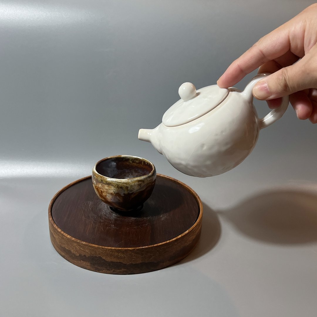 温润白釉正把茶壶 / 极品白釉 / 小平凡手作 - 茶具/茶杯 - 陶 