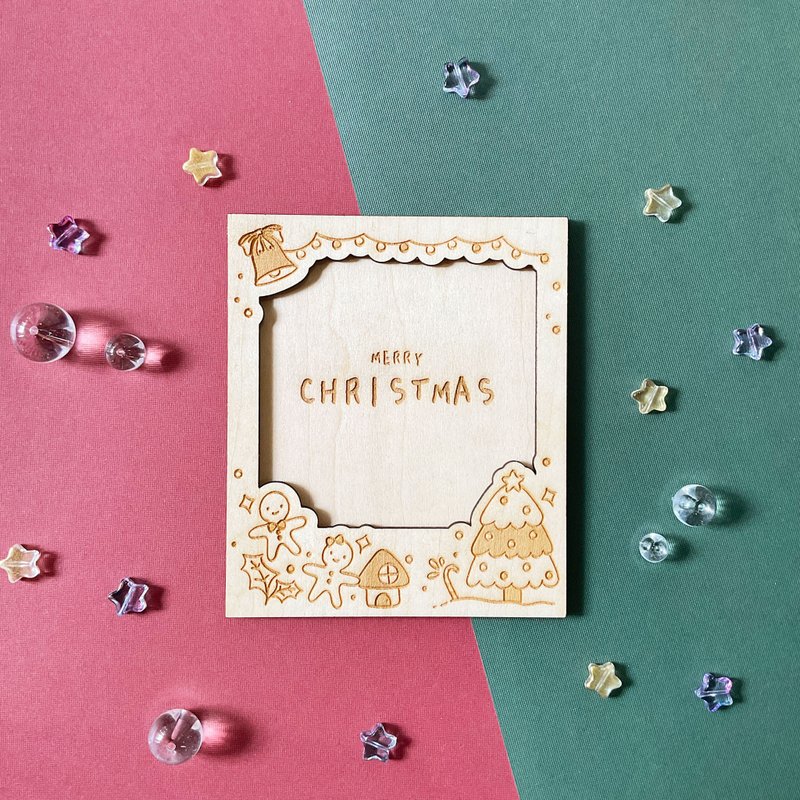 Photo Frame – ChristmasGingerbread (Polaroid/ Fujifilm/ 4R) - 画框/相框 - 木头 