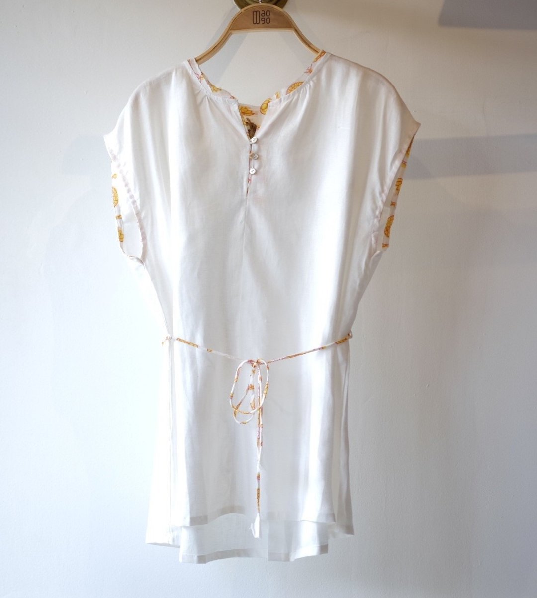 La Rochelle Top Offwhite - 女装上衣 - 亚麻 