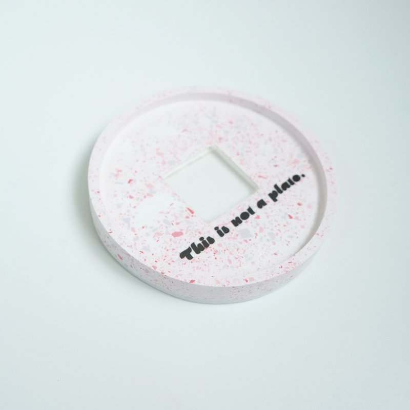*现货 March pink-this is not a plate. 杯垫/摆拍盘/手机支架 - 杯垫 - 其他材质 