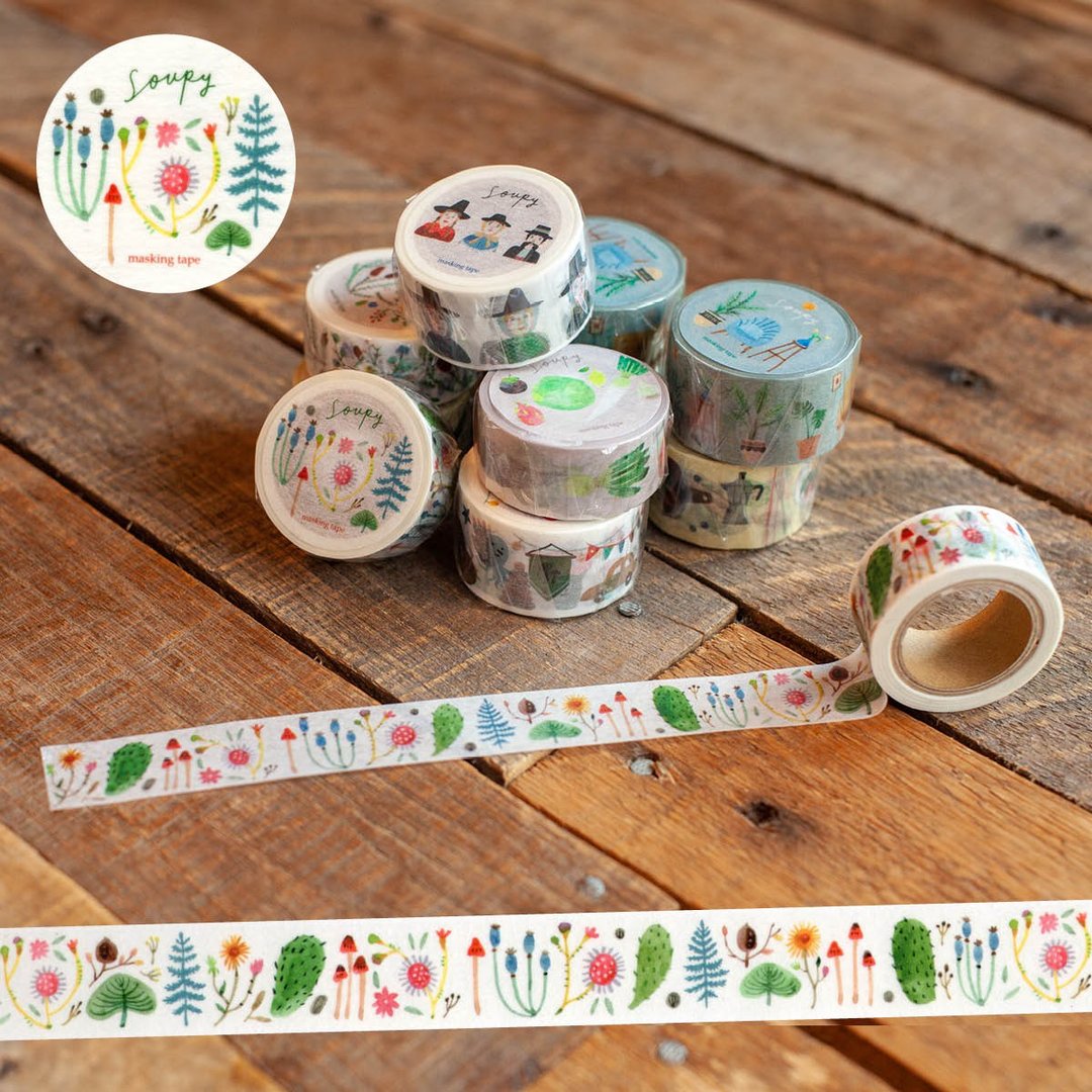 奇幻花园纸胶带 Magical Garden masking tape - 纸胶带 - 纸 
