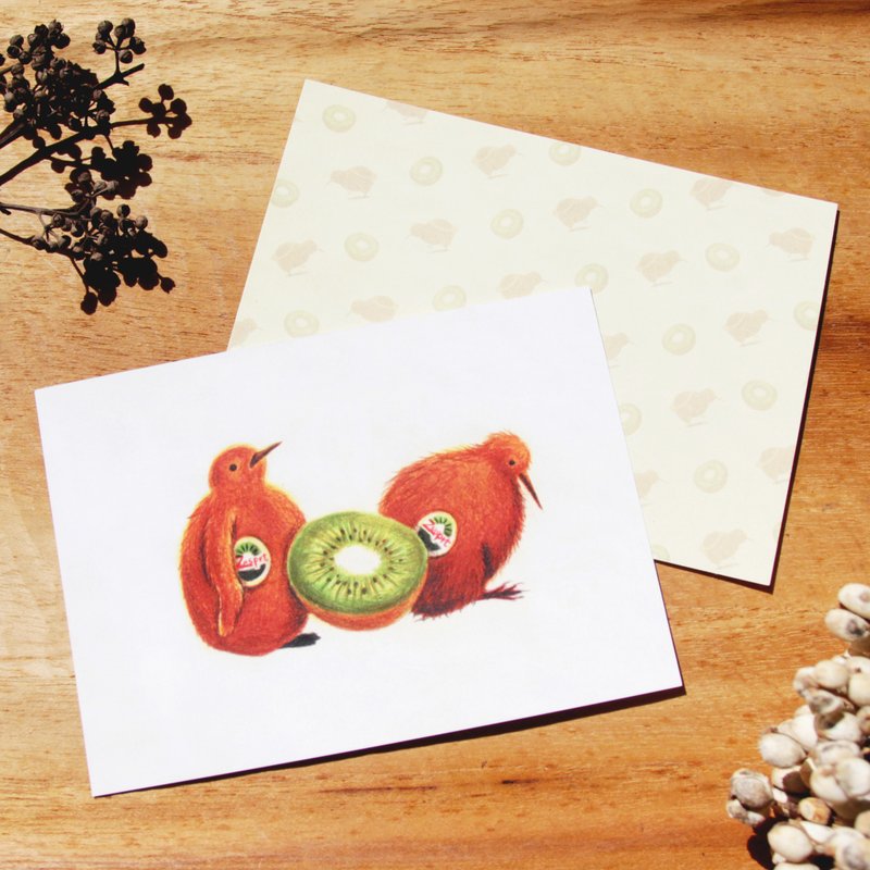 奇异果们 / 明信片 - 卡片/明信片 - 纸 橘色