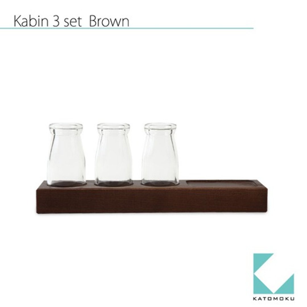 KATOMOKU Kabin 3set km-55B - 花瓶/陶器 - 木头 