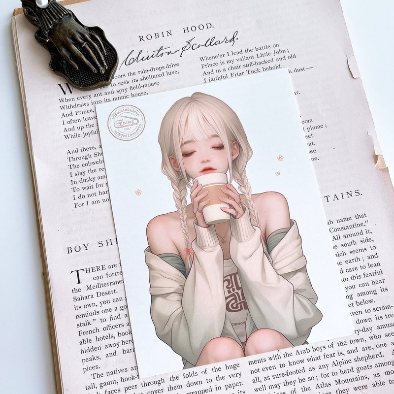 Latte (拿铁) S系列 | 自裁贴纸 | 人物贴纸 - 贴纸 - 纸 