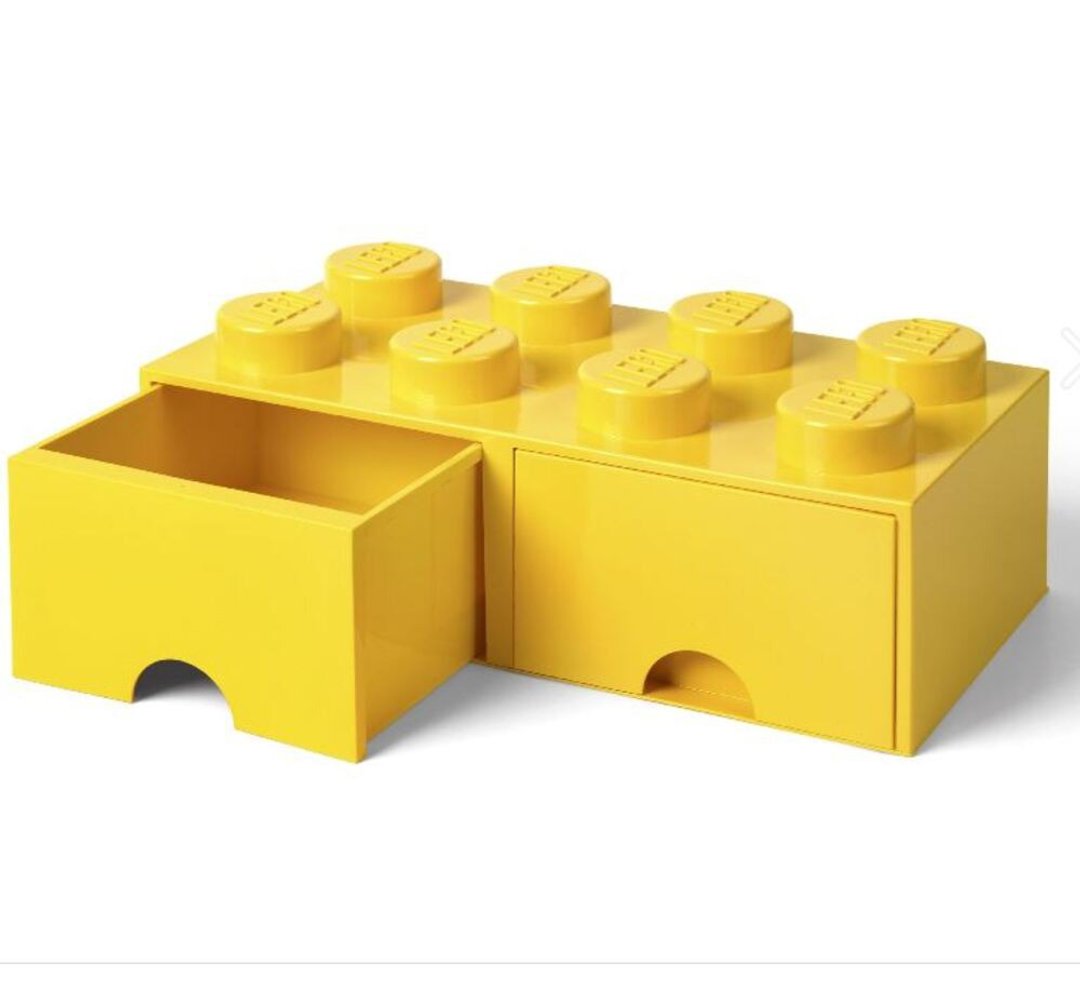 Room Copenhagen 乐高 LEGO 八凸抽屉收纳箱-黄色(40061732)送礼 - 收纳用品 - 其他材质 