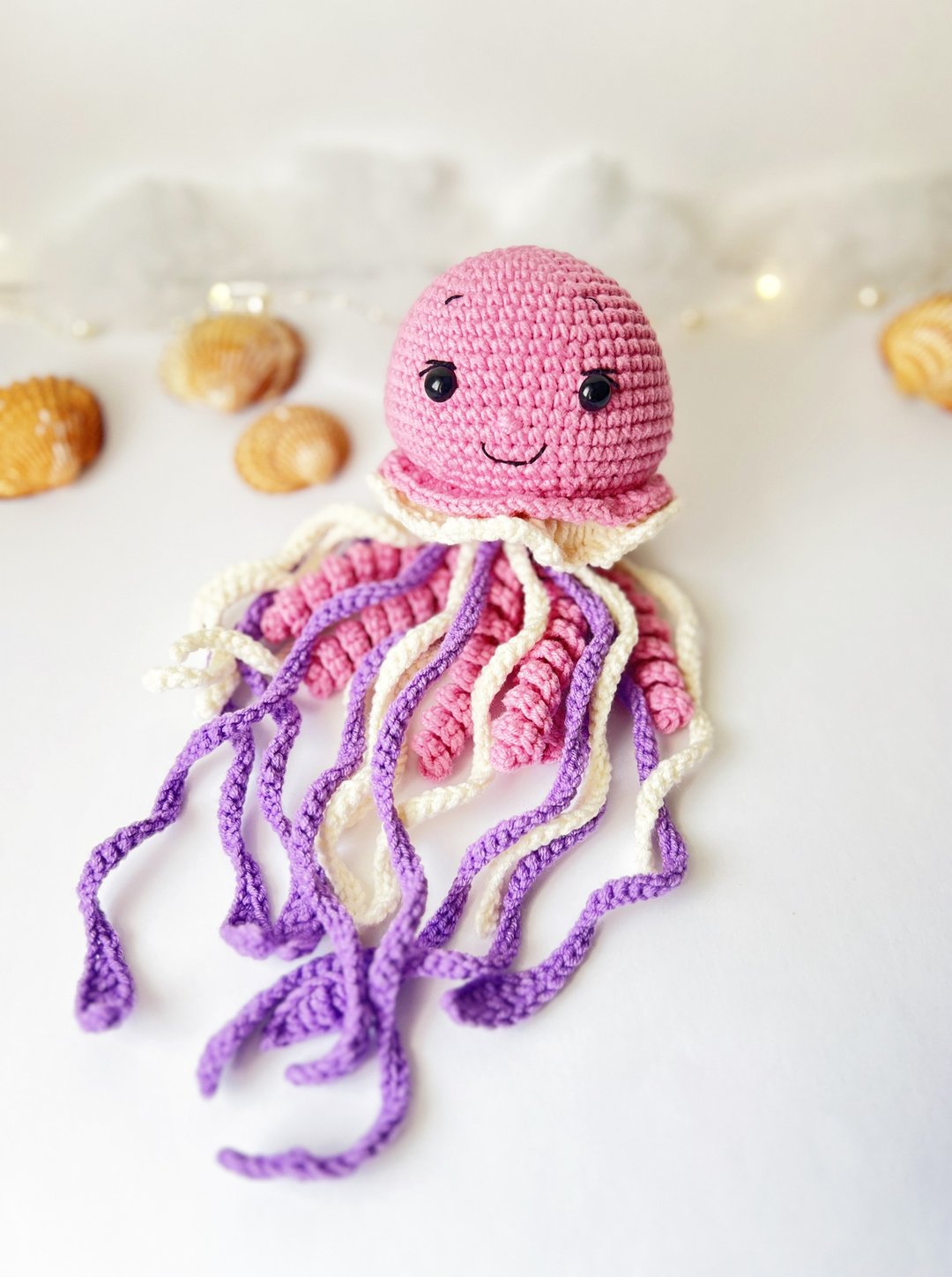 水母钩针图案，Amigurumi 水母图案，pdf，英语 - 其他数码商品 - 其他材质 