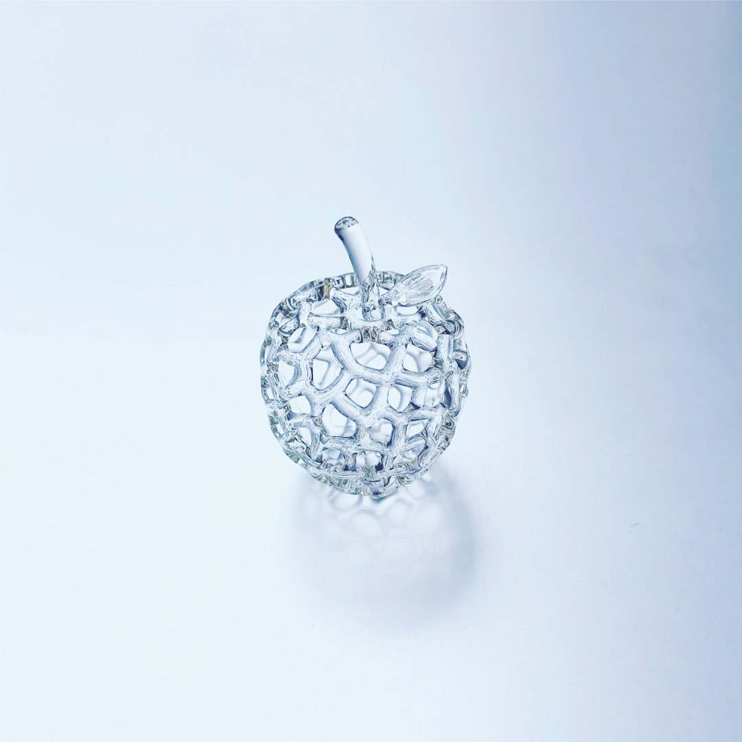 Petite Pomme glass sculputure - 玩偶/公仔 - 玻璃 黄色