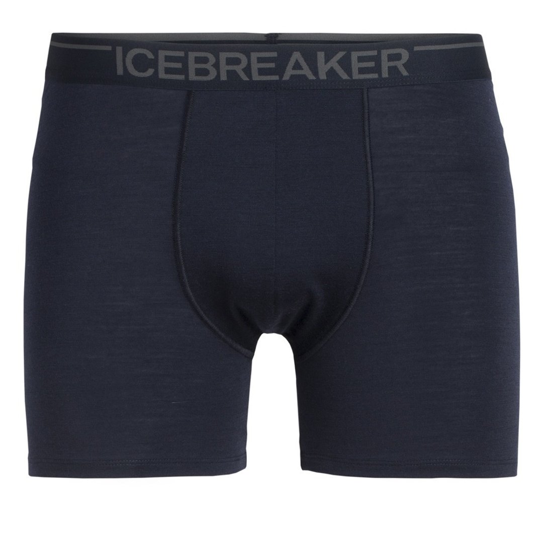 【icebreaker】男 Anatomica 四角内裤-BF150-黑 - 女装运动内衣 - 羊毛 黑色