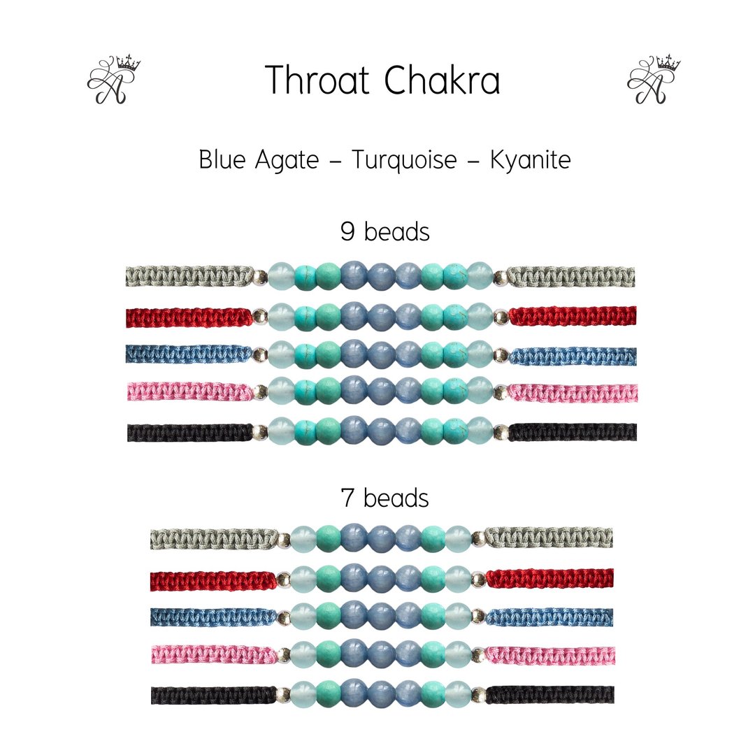 Weave 4th Heart Chakra Gemstone bracelet with macrame thread and silver bead - 手链/手环 - 半宝石 粉红色