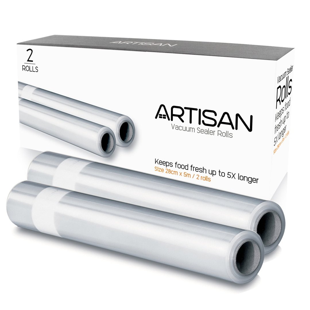 ARTISAN 28x500cm条纹真空包装袋 (2卷入) - 其他 - 塑料 透明
