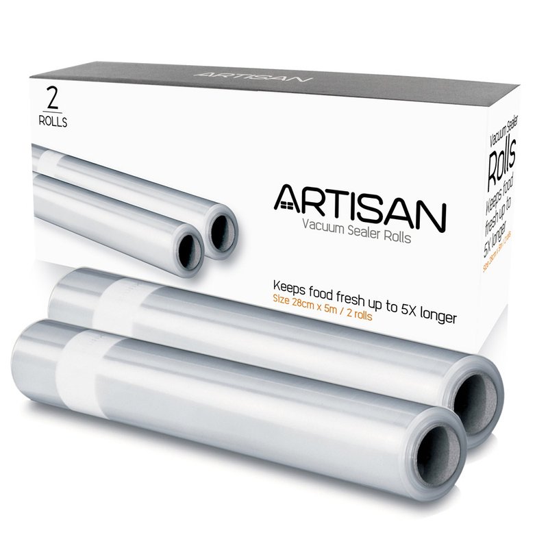 ARTISAN 28x500cm条纹真空包装袋 (2卷入) - 其他 - 塑料 透明