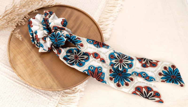 【日系】HeyNani 简约绑带布发圈  |Scrunchie - 发带/发箍 - 其他材质 卡其色