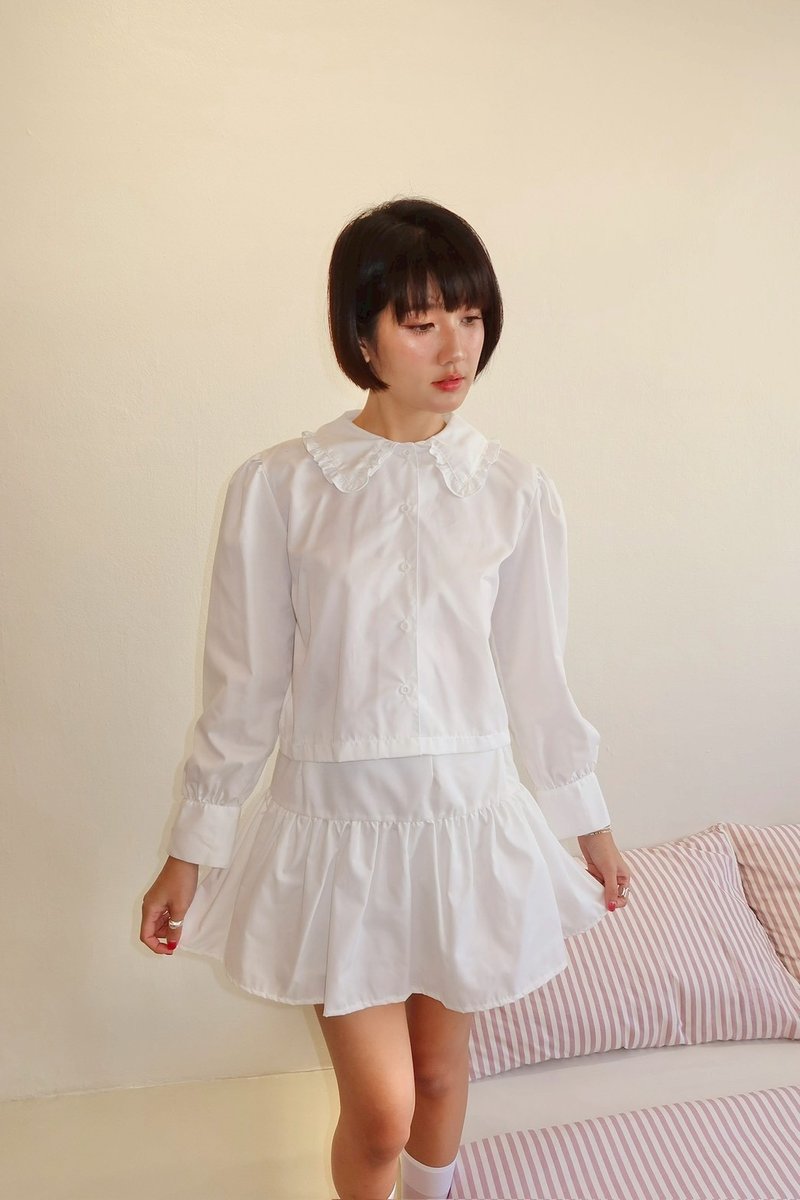 荷叶边衬衫 Highestjump - 女装衬衫 - 棉．麻 