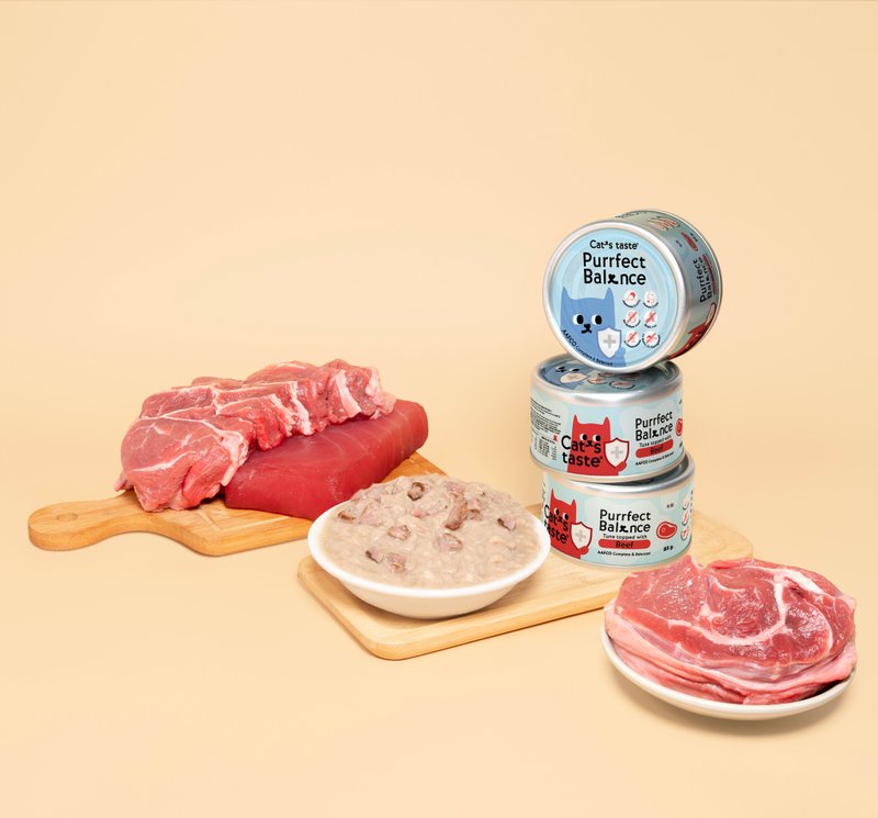 Cat's Taste 无胶肉丝主食罐 AAFCO - 吞拿鱼牛肉口味 - 猫罐头/鲜食 - 其他材质 