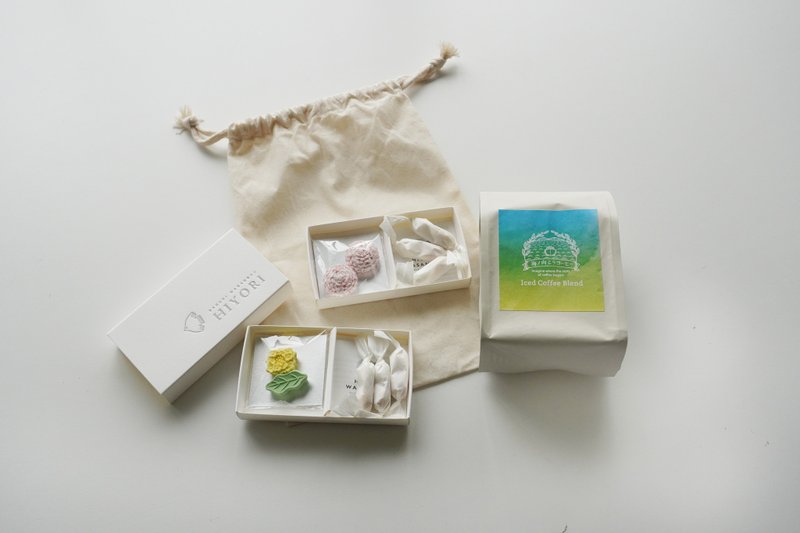 Summer iced coffee blend and Wasanbon set - 咖啡 - 环保材料 