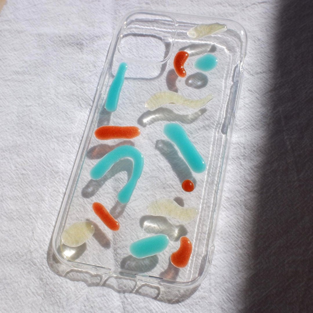 调色板系列 原创手绘抽像油画风艺术树脂透明手机壳IPhone 11 Pro - 手机壳/手机套 - 树脂 透明