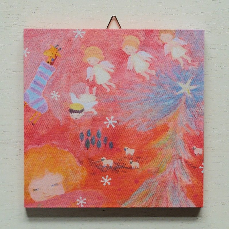 Art panel / A Christmas Dream - 海报/装饰画/版画 - 纸 红色