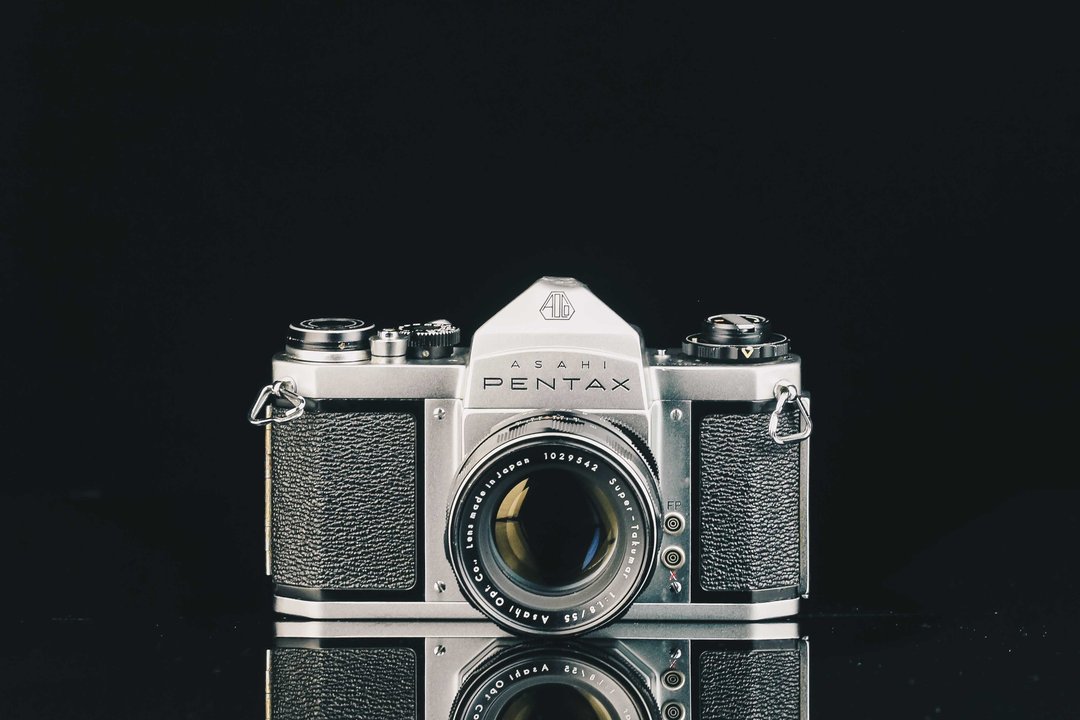 PENTAX ASAHI SV+Super Takumar 55mm F=1.8 #3130 #135底片相机 - 相机 - 其他金属 黑色