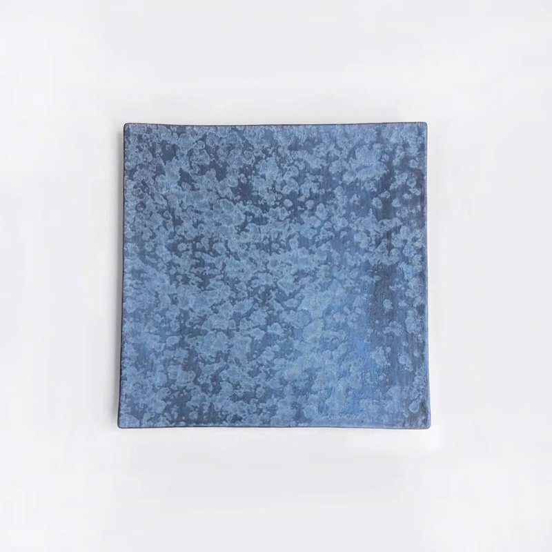 【303select】有田烧日本 麟Lin系列 正方平瓷盘 - 蓝色 - 盘子/餐盘/盘架 - 瓷 