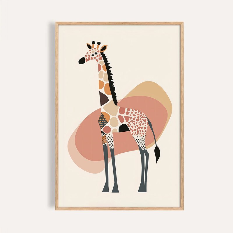 斑点长颈鹿 Giraffe in Patterns / 童话系列插画挂画 - 海报/装饰画/版画 - 纸 