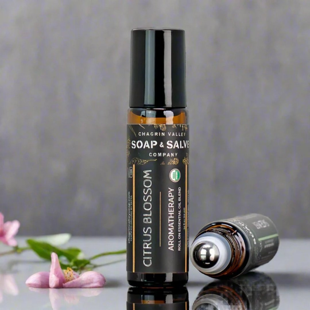 有机天然精油滚珠瓶 10mL/日光绽放/葡萄柚/甜橙/留兰香 - 身体护肤/按摩油 - 精油 