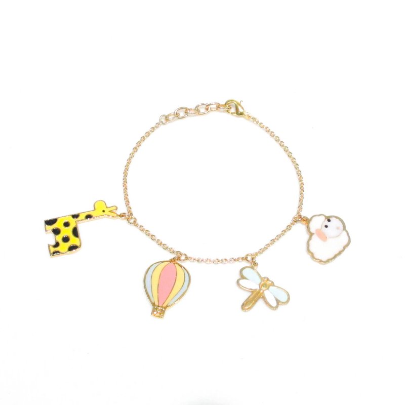 Bracelet 4 pendants - SKY Set - 手链/手环 - 贵金属 多色