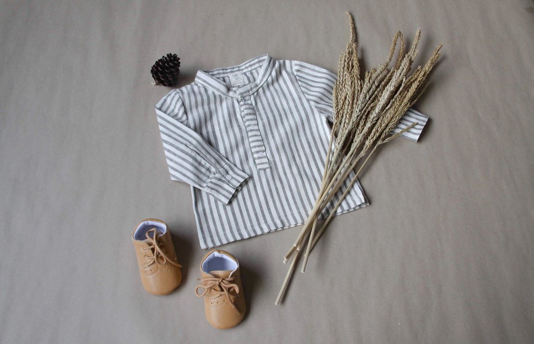 Way of Love Hand Woven Cotton 100%, Natural Dyed - 男装衬衫 - 棉 