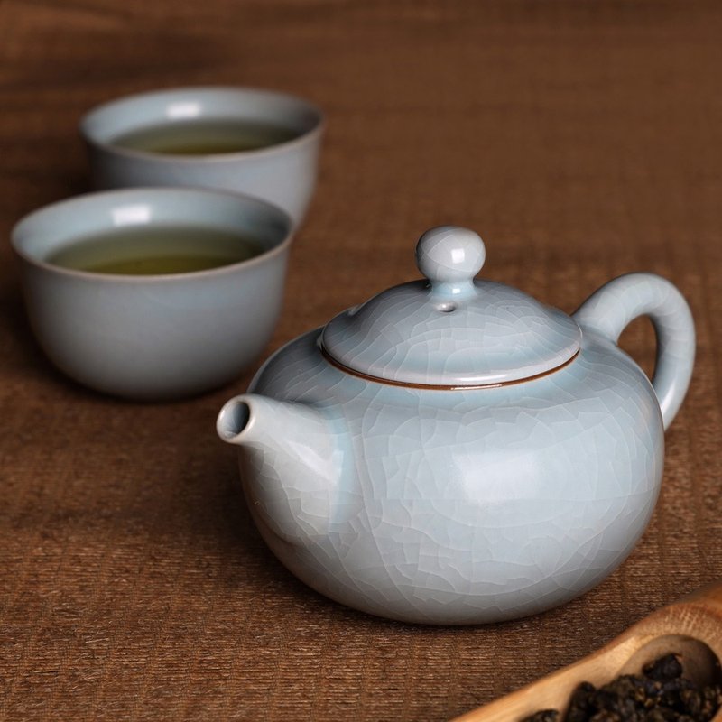 红-繁星天目茶壶(200ml) - 茶具/茶杯 - 陶 蓝色