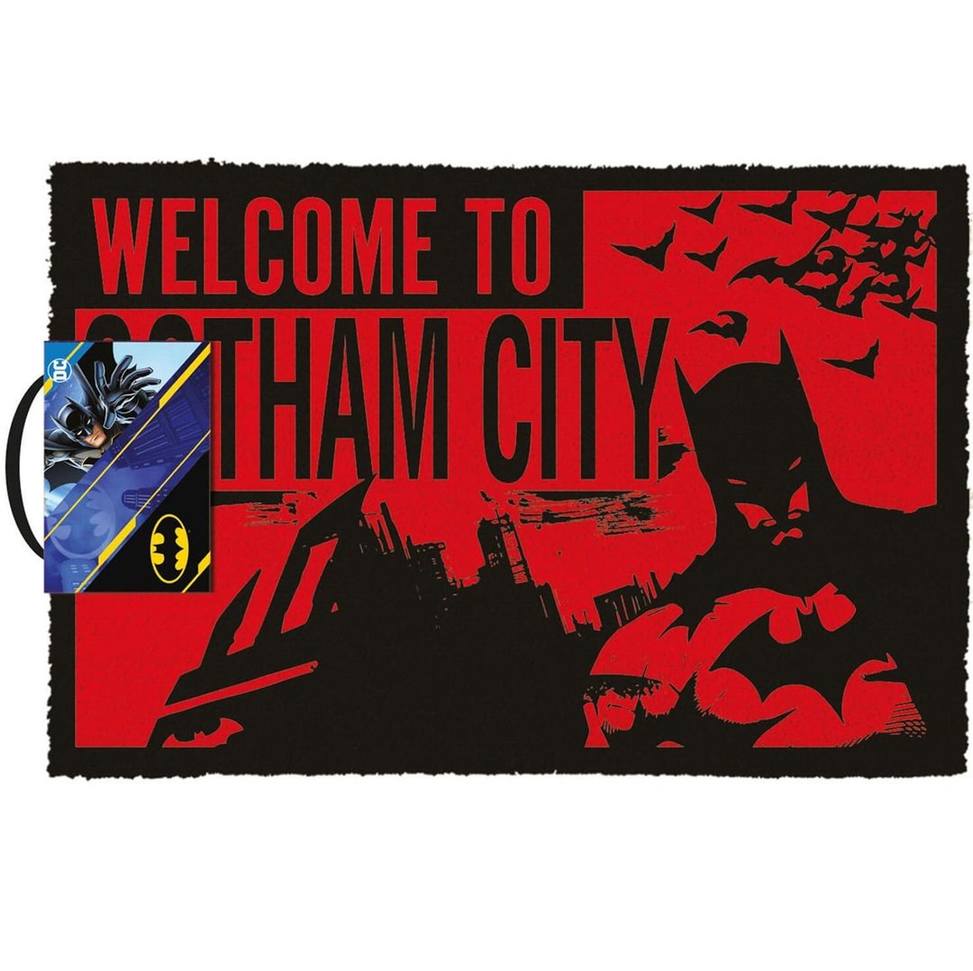 【DC】蝙蝠侠 Batman (WELCOME TO GOTHAM CITY) 进口门垫/地垫 - 地垫/地毯 - 其他材质 红色