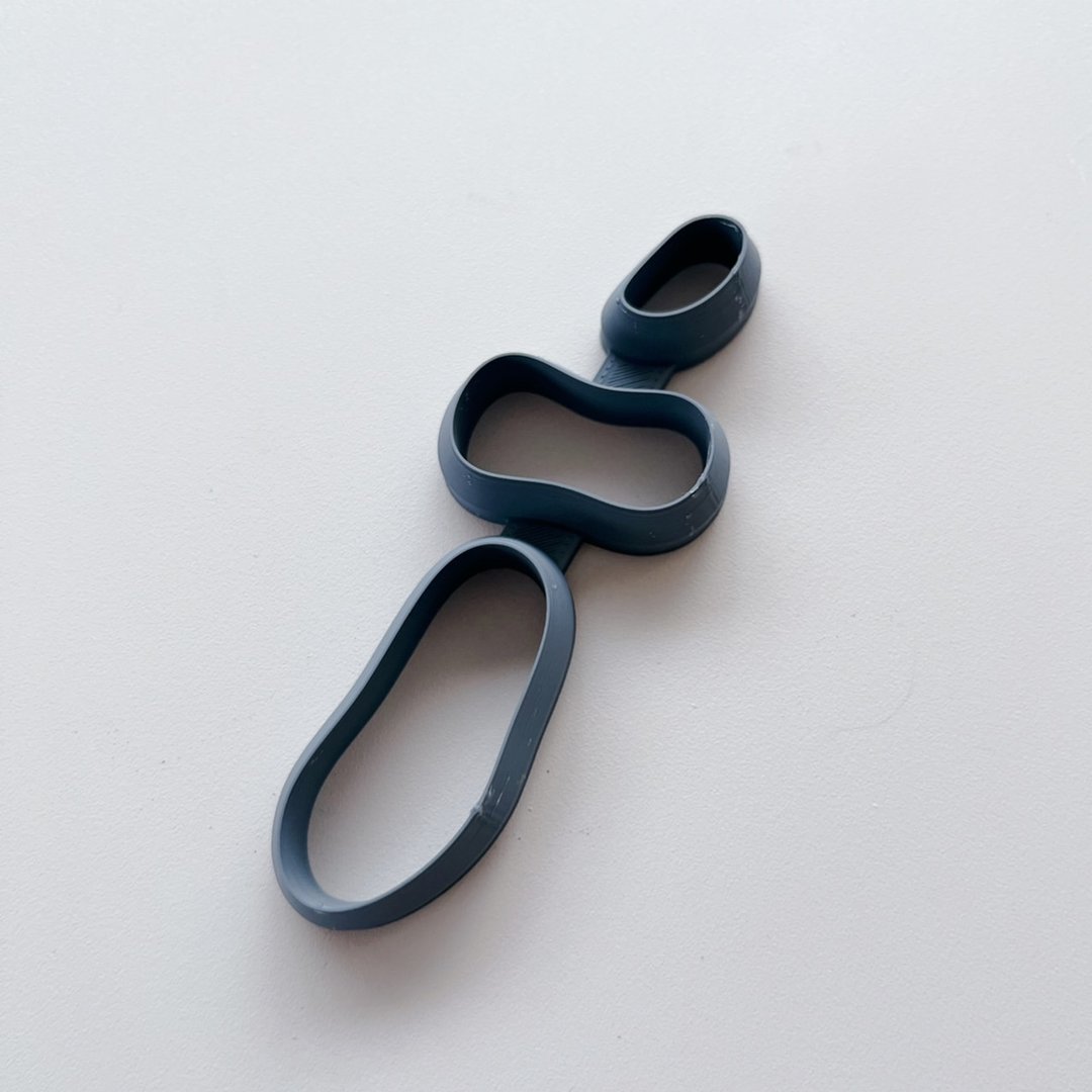 1 point // Clay cutter Polymer clay Polymer clay cutter Cookie type 3D printer D - 零件/散装材料/工具 - 塑料 黑色