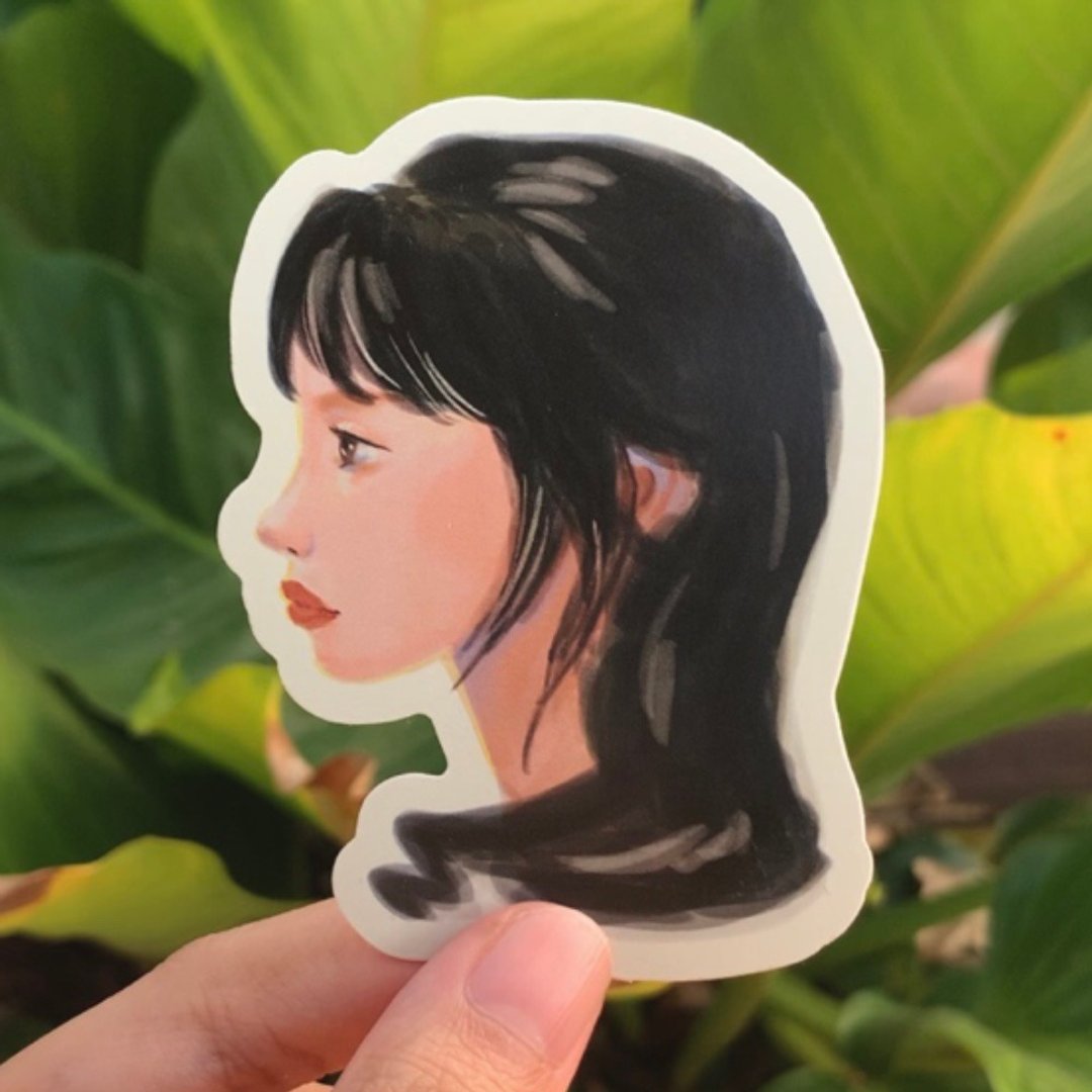 lady sticker - 贴纸 - 防水材质 多色