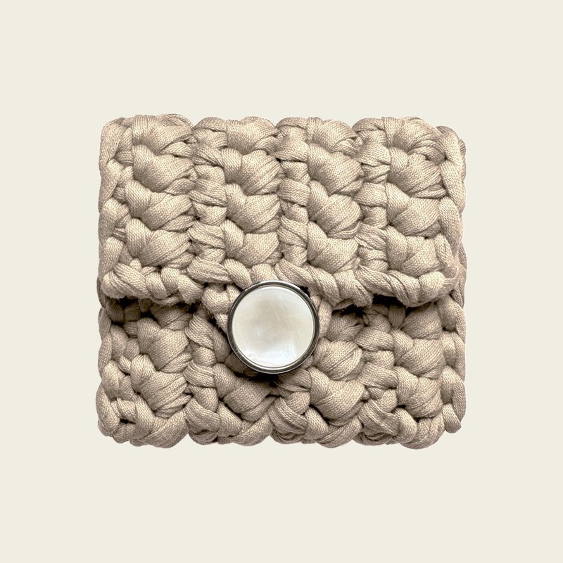 ontheblue按钮盒_燕麦片 - 皮夹/钱包 - 棉．麻 