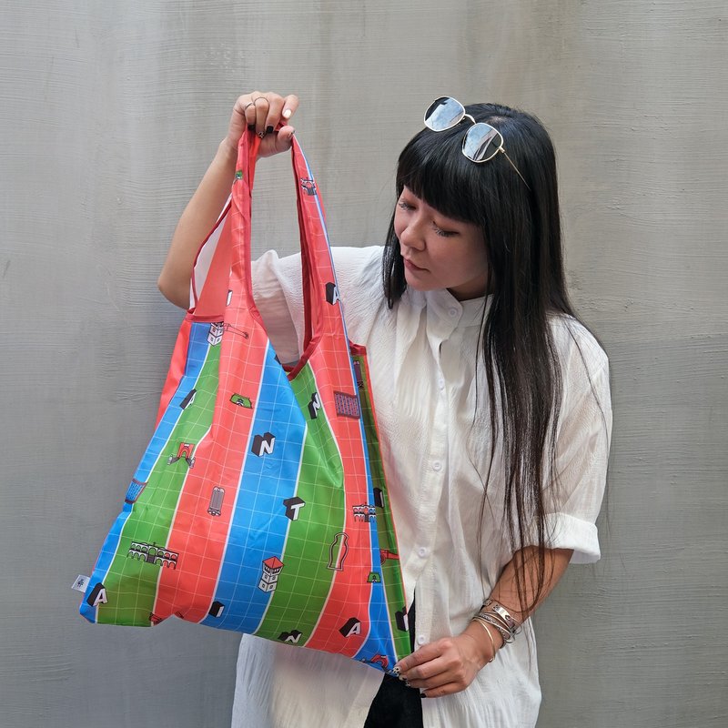 【锦源兴】茄芷袋折叠购物袋 l 托特包 购物袋 帆布袋 大容量 - 侧背包/斜挎包 - 其他人造纤维 多色