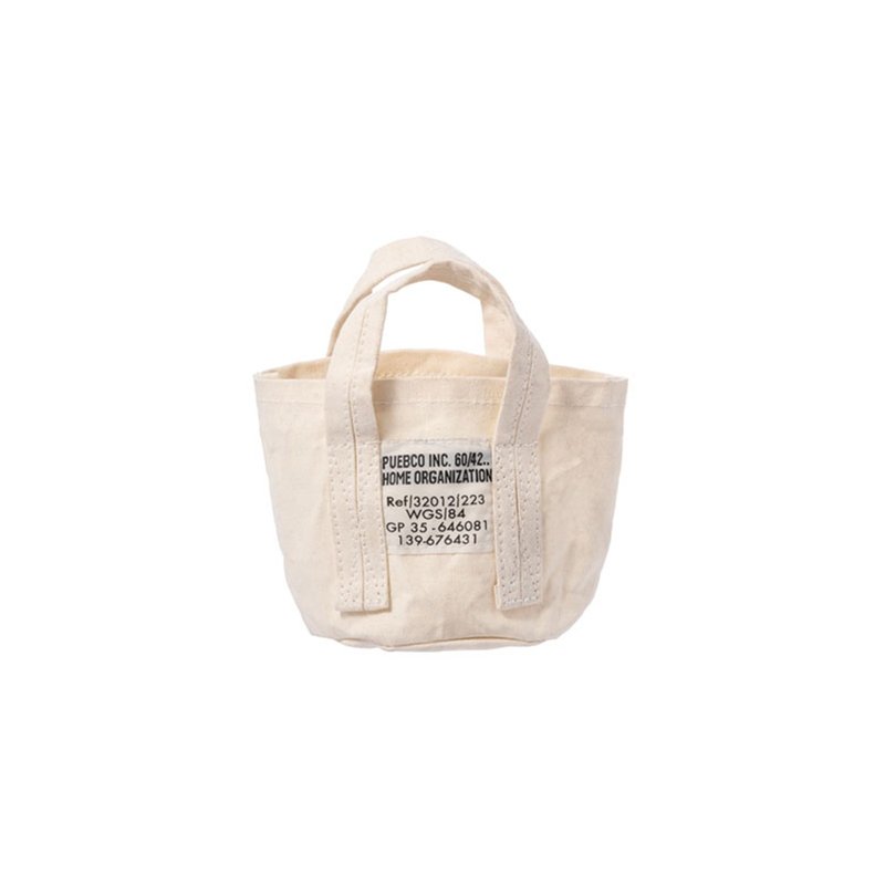 SMALL BAG White 简约百搭帆布手提袋-白色 - 手提包/手提袋 - 棉 白色