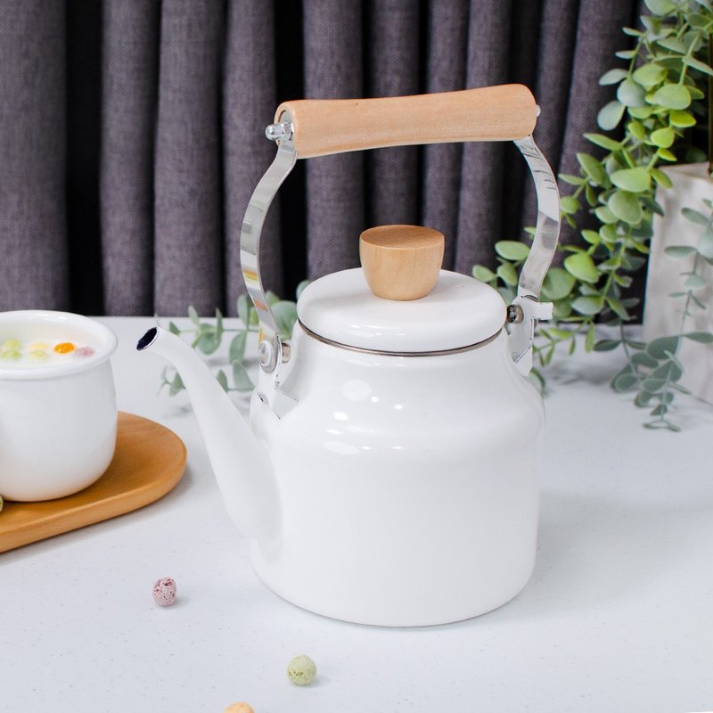 SADOMAIN 仙德曼-缤纷珐琅煮水壶 - 水瓶/水壶 - 珐琅 白色