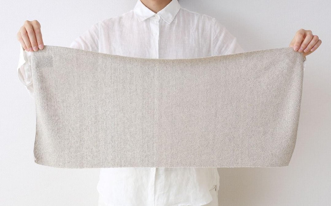 Linen knit face towel (satin) - 香薰/精油/线香 - 棉 卡其色