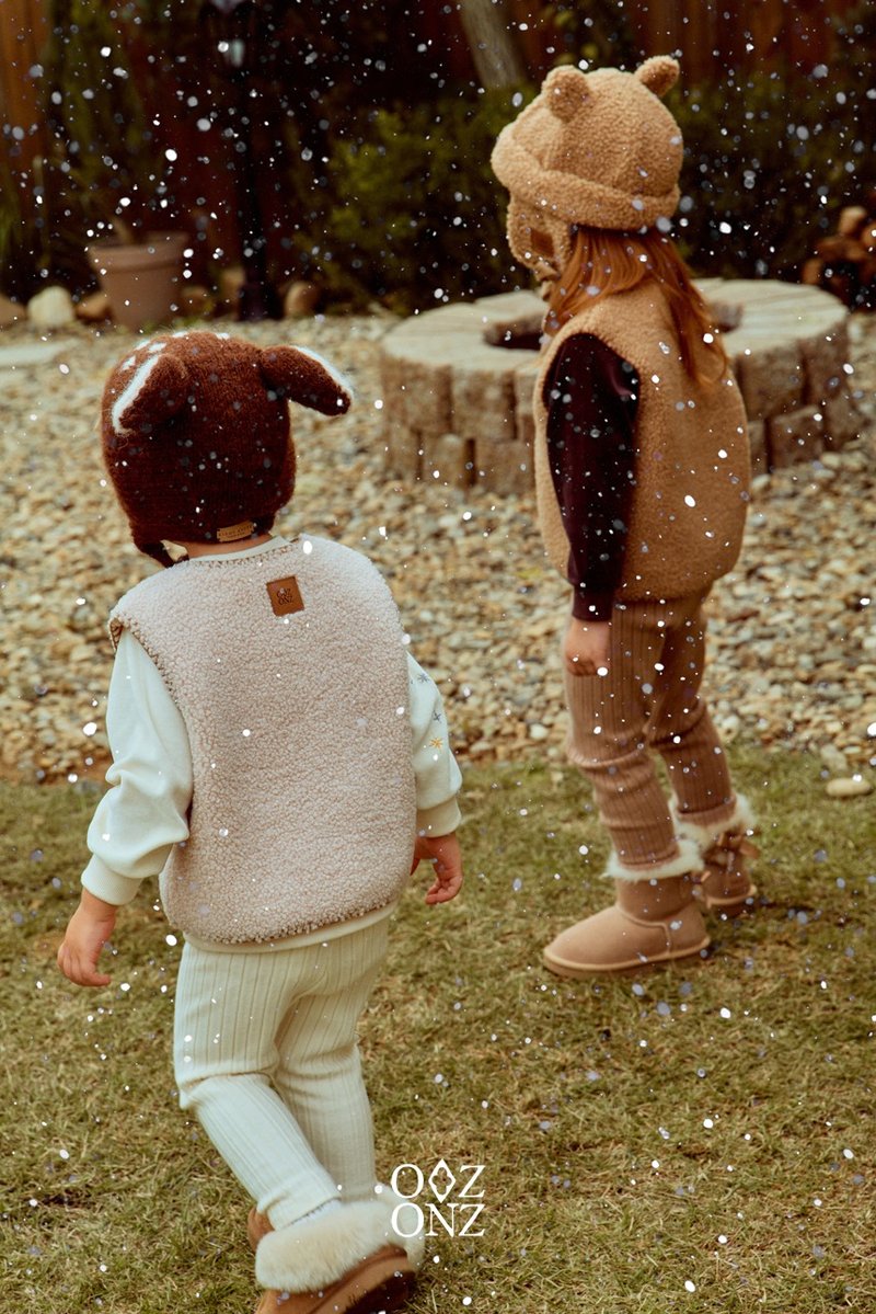 舒适紧身裤_棕色 - 童装裤 - 棉．麻 