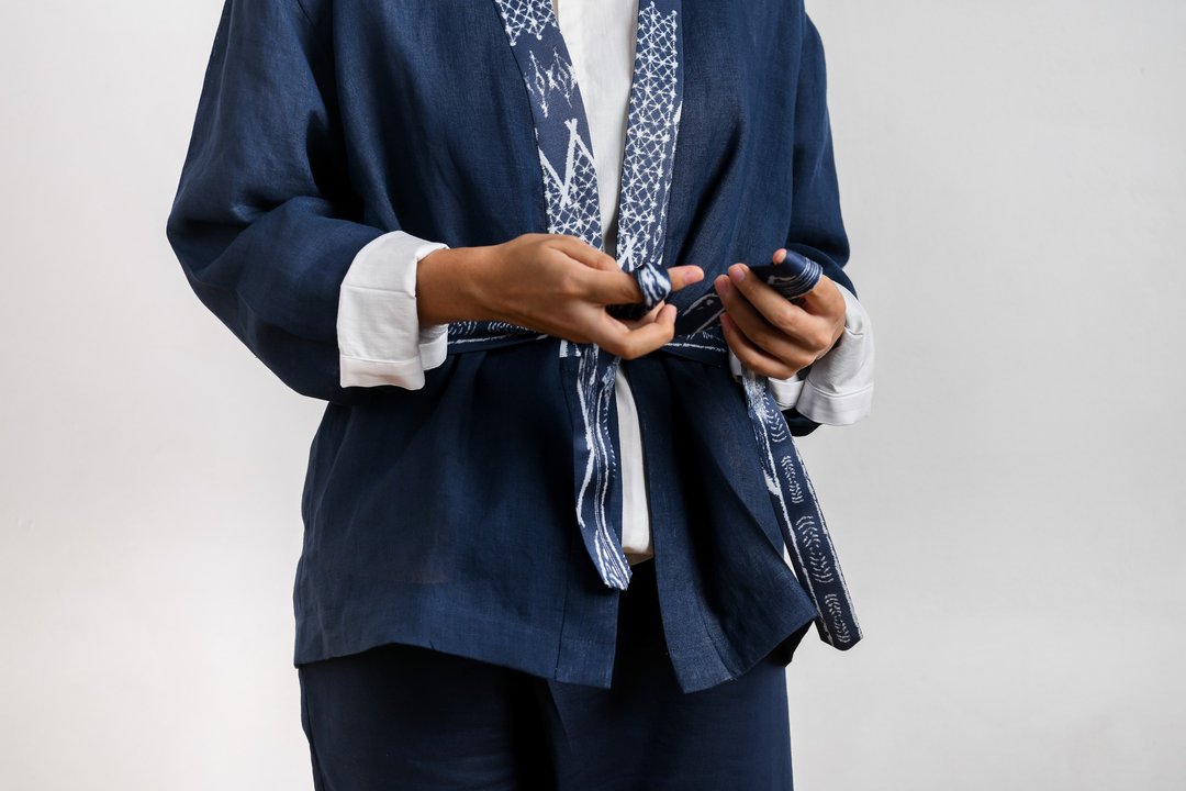 M&E Unisex Kimono Jacket - 女装西装外套/风衣 - 棉 多色