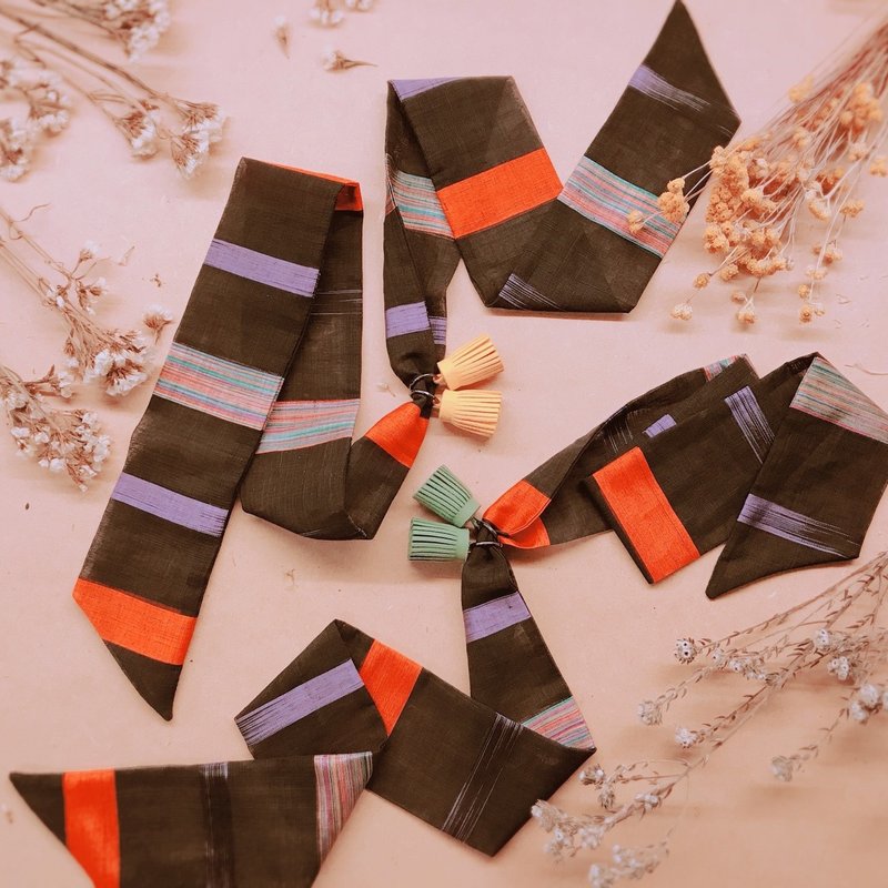 流苏项链 / 思念是种病 ( 2色 ) - 项链 - 棉．麻 橘色