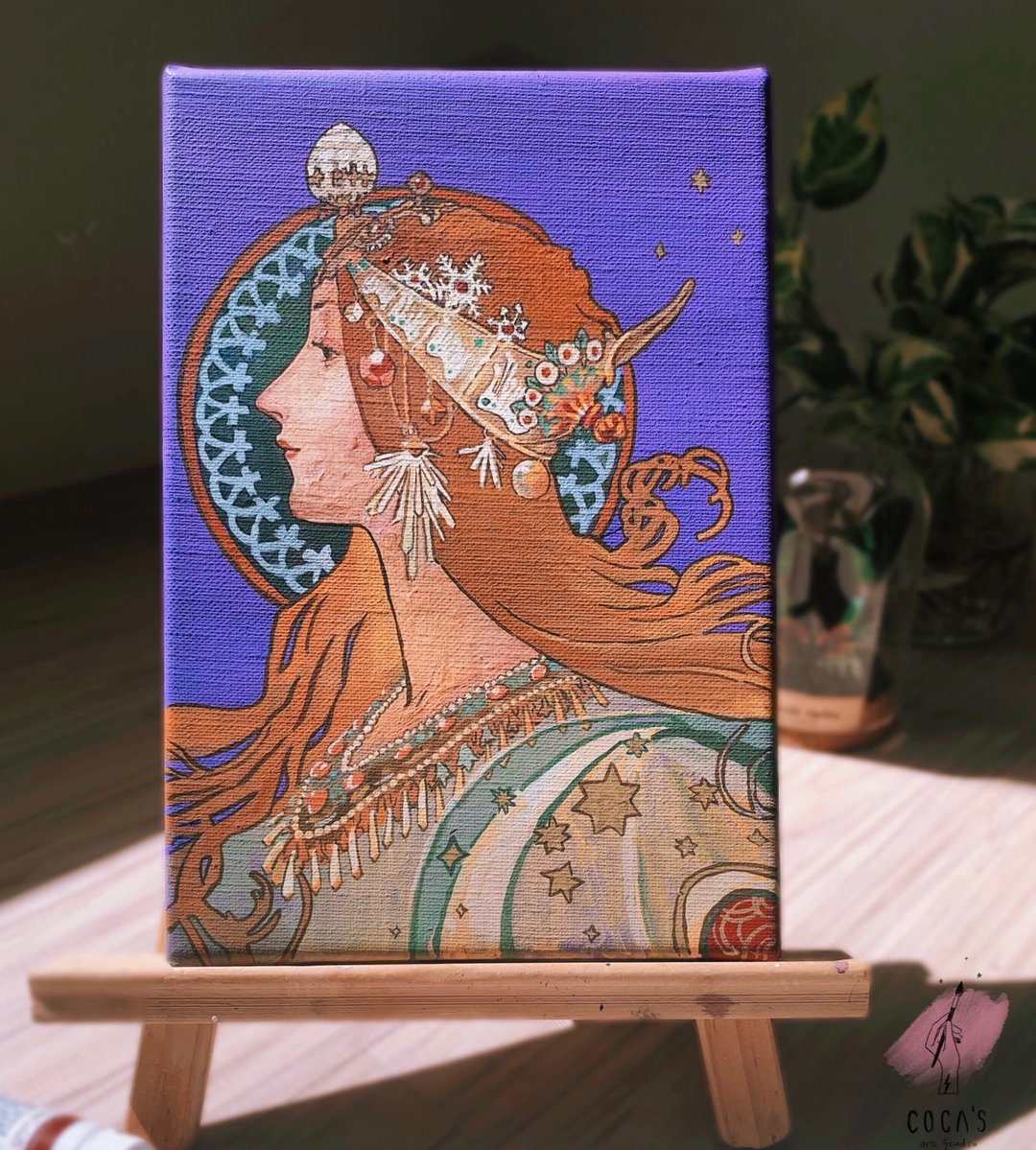 新北   压克力绘画体验 - 永恒慕夏 黄道十二宫 - 插画/绘画/写字 - 棉 