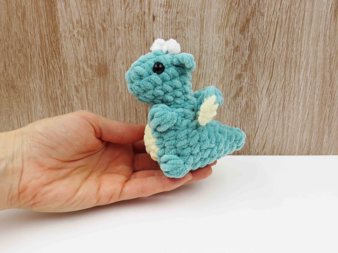 钩针图案龙，PDF数字下载，DIY Amigurumi图案 - 手工艺教程/工具书 - 其他材质 