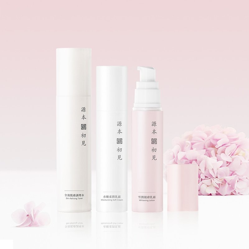 净白水润组 调理水 乳霜 2件组 基础保养 高效锁水 改善暗沉 - 乳液 - 其他材质 粉红色