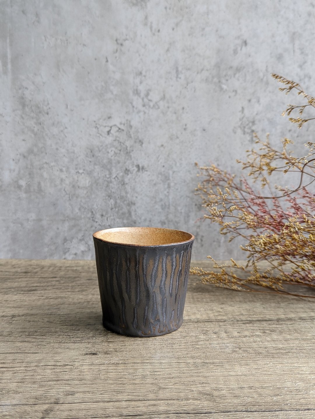 吕 | 鎏金 黑釉 陶杯 - 茶具/茶杯 - 陶 