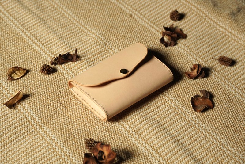 【新年礼物】原色夹层零钱包 l 欧洲A级法兰斯植鞣皮 l 手工 - 零钱包 - 真皮 