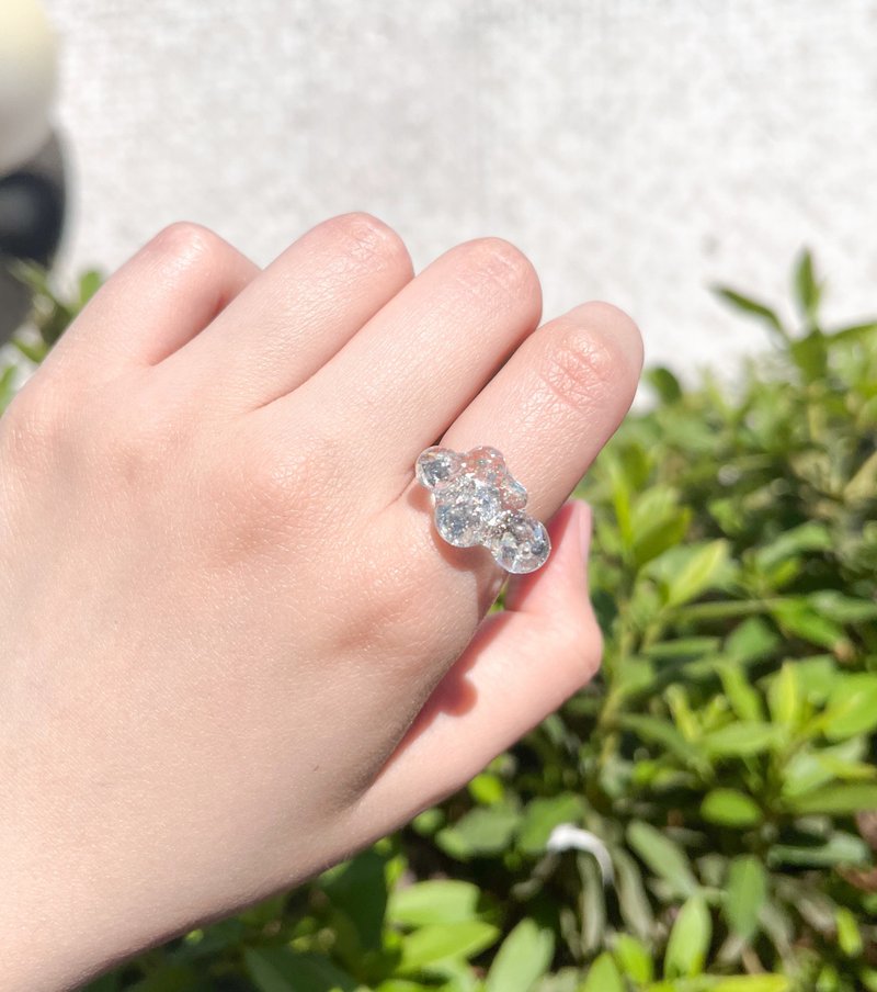 银色云朵戒指- Silver Clouds Ring - 戒指 - 树脂 银色