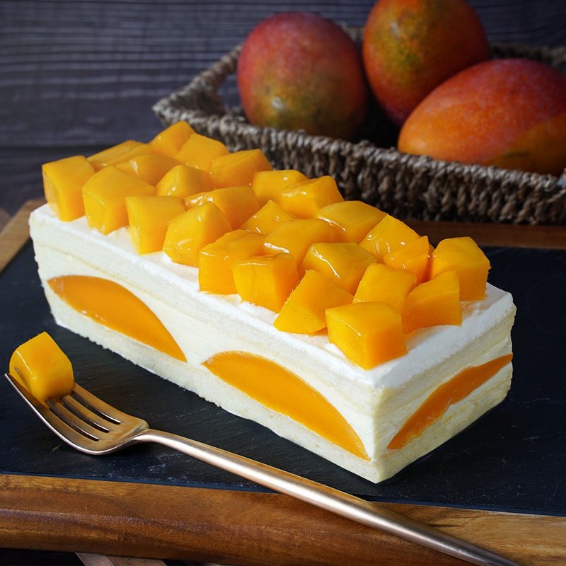 豪华极品芒果蛋糕 爱文芒果 长条蛋糕 唐缇Tartine - 蛋糕/甜点 - 新鲜食材 橘色