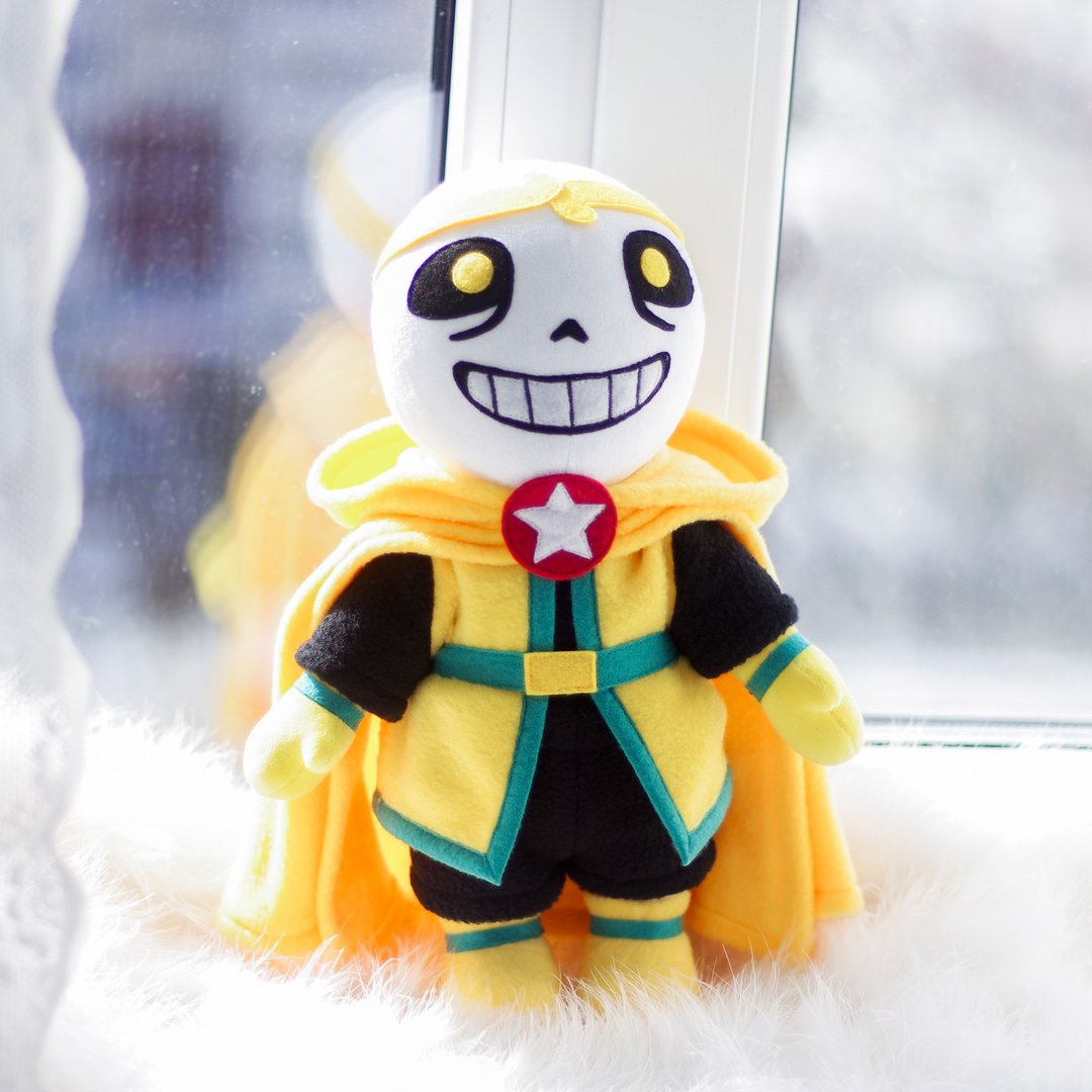 New Dream Sans 2.0 Undertale AU Underverse Collectible Doll | Made to Order - 玩偶/公仔 - 聚酯纤维 黄色